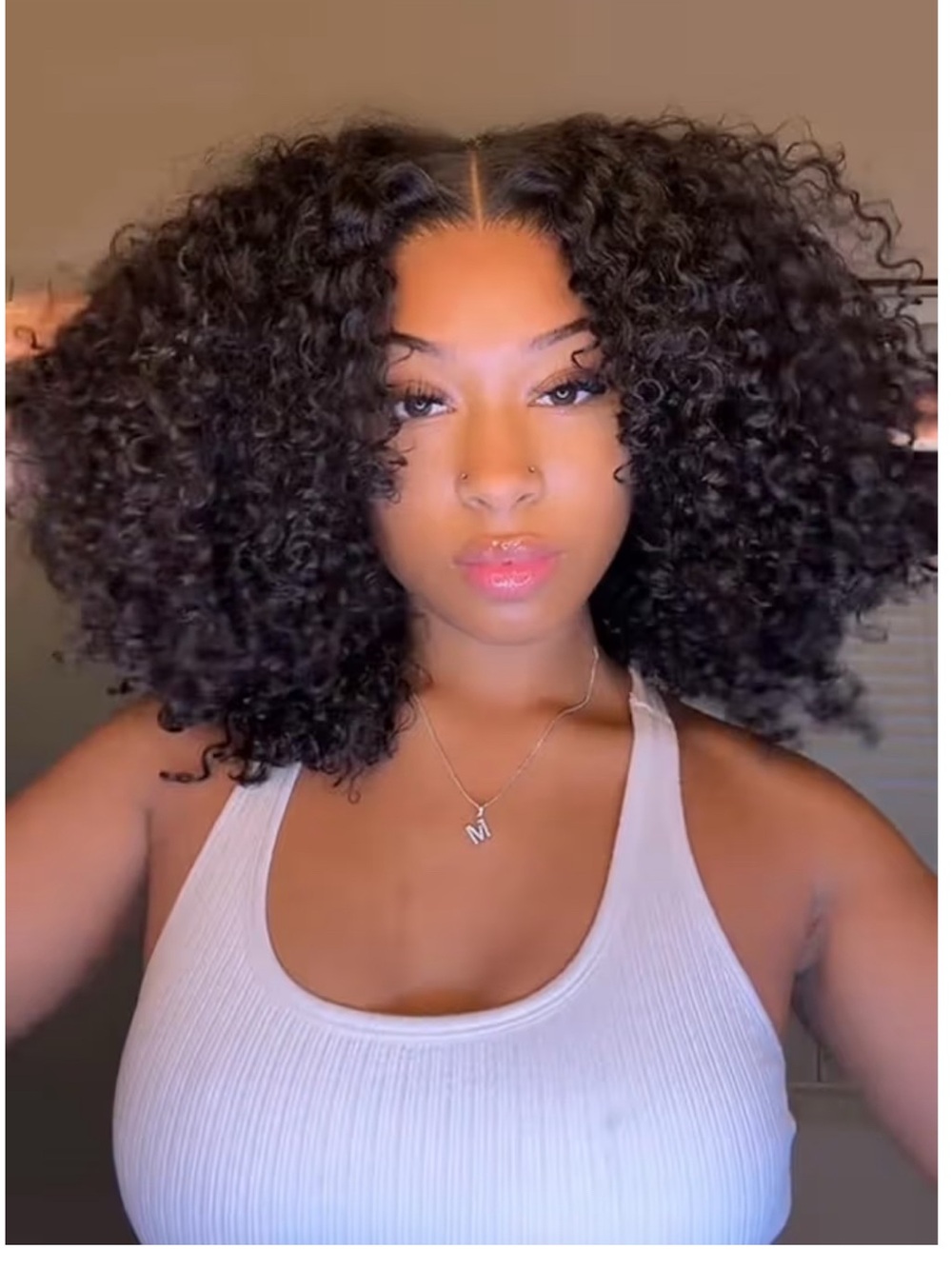 Curly Glueless Wig Human Hair 18 Inch Wear and Go for Black Women